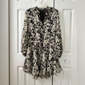 VICI Long Sleeve Black Mini Romper Medium 8/10